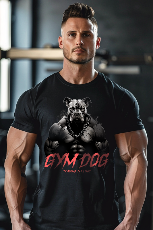 T-SHIRT in der Farbe Schwarz. Das Shirt ist in den Größen XXS bis 5XL erhältlich. Der Stoff hat ein Gewicht von 180 GSM und ist aus 100 % gekämmter, ringgesponnener Bio-Baumwolle. Das ideale T-Shirt für alle Bodybuilder und Kraftsportler.