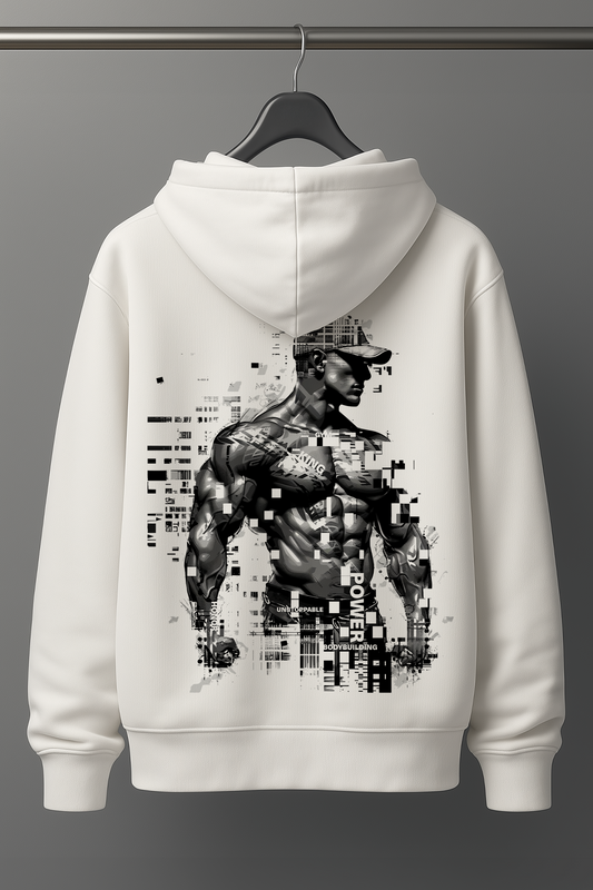 Der weiße Oversized Hoodie ist ideale für alle, die Bodybuilding, Kraftsport und Fitness mit Leidenschaft leben. Der lockere Schnitt bietet maximale Bewegungsfreiheit, perfekt für Brusttraining, Kreuzheben, Schulter-Workouts oder Kniebeugen. Der Hoodie hält dich warm beim Aufwärmen und sorgt für Komfort nach intensiven Trainingseinheiten. Ein Must-Have für den echten Gym-Lifestyle. Der Hoodie ist robust, sportlich und gleichzeitig stylisch. Damit bist du im Gym und auf der Straße ein echter Hingucker.