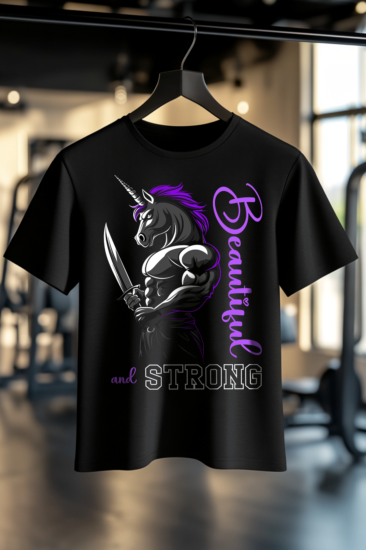 T-SHIRT in der Farbe schwarz. Das Shirt ist in den Größen XXS bis 5XL erhältlich. Der Stoff hat ein Gewicht von 180 GSM und ist aus 100 % gekämmter, ringgesponnener Bio-Baumwolle. Das ideale T-Shirt für alle Bodybuilder und Kraftspotler.