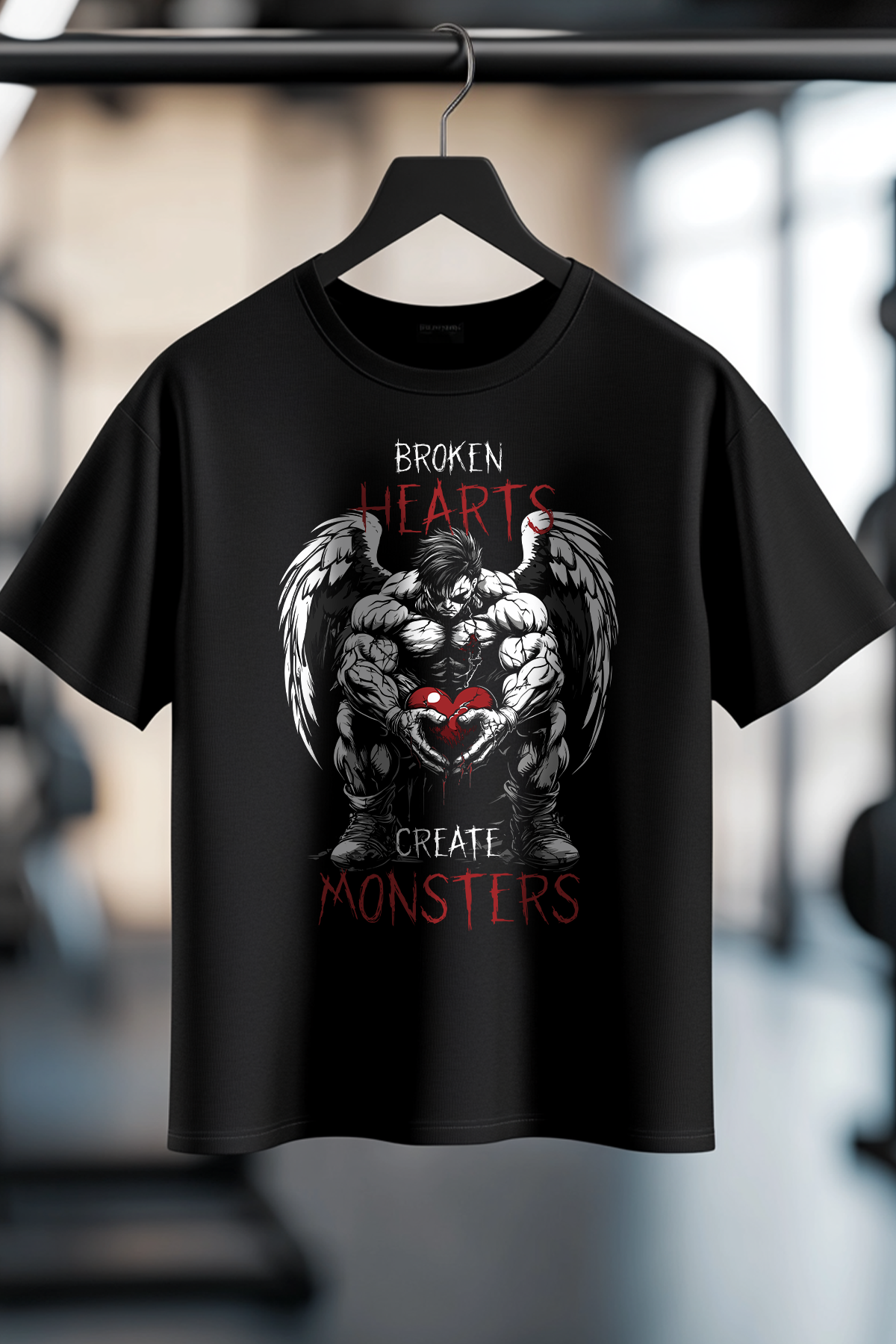 T-SHIRT in der Farbe schwarz. Das Shirt ist in den Größen XXS bis 5XL erhältlich. Der Stoff hat ein Gewicht von 180 GSM und ist aus 100 % gekämmter, ringgesponnener Bio-Baumwolle. Das ideale T-Shirt für alle Bodybuilder und Kraftspotler.