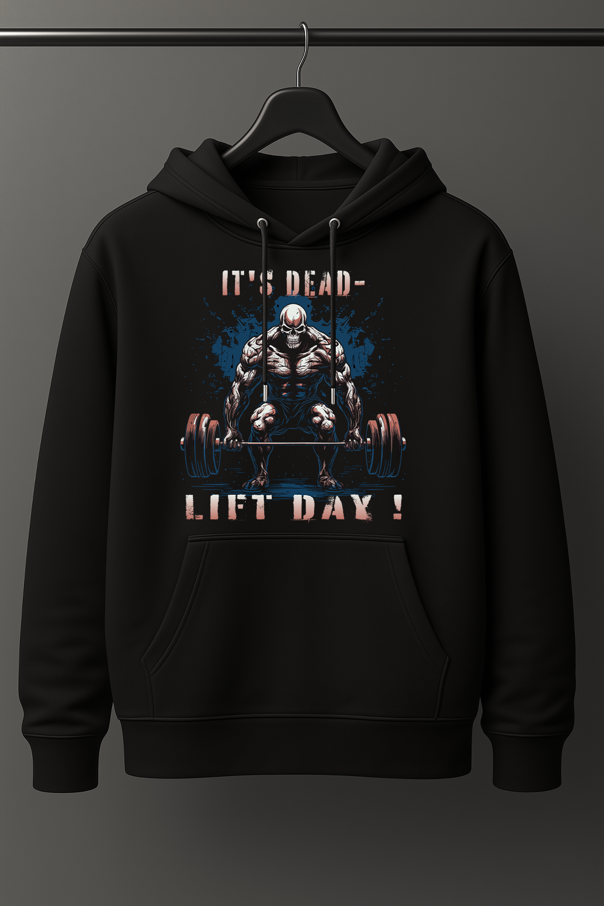Hoodie in der Farbe schwarz. Der Hoodie ist in den Größen S bis 4XL erhältlich. Der Stoff ist aus Heavy Cotton und hat ein Gewicht von 280 GSM. Er besteht aus 80% Baumwolle und 20% Polyester. Der ideale Hoodie für alle Bodybuilder und Kraftsportler. Wir verwenden eine Umweltfreundliche Verpackung.