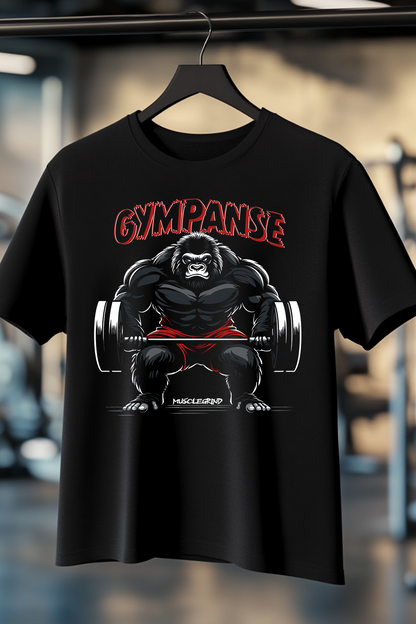 T-SHIRT in der Farbe schwarz. Das Shirt ist in den Größen XXS bis 5XL erhältlich. Der Stoff hat ein Gewicht von 180 GSM und ist aus 100 % gekämmter, ringgesponnener Bio-Baumwolle. Das ideale T-Shirt für alle Bodybuilder und Kraftspotler.