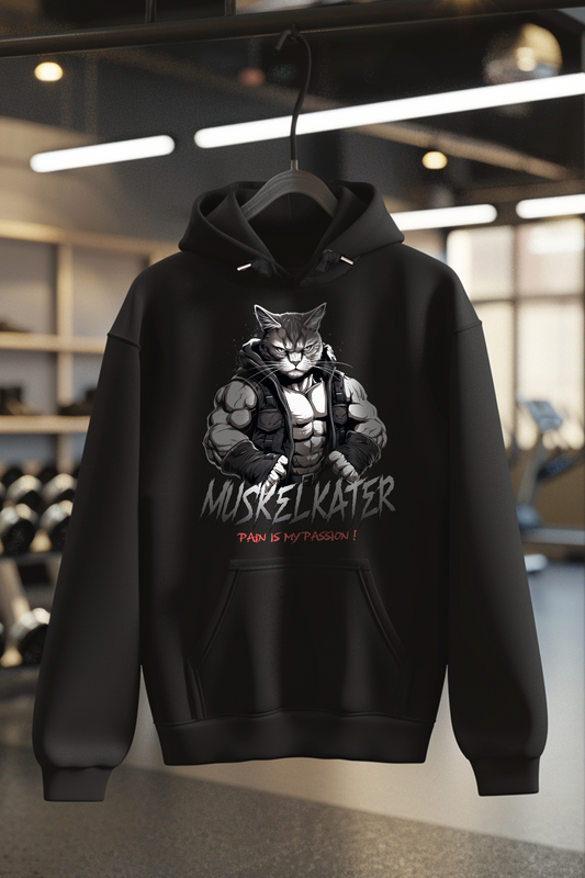 Hoodie in der Farbe schwarz. Der Hoodie ist in den Größen S bis 4XL erhältlich. Der Stoff ist aus Heavy Cotton und hat ein Gewicht von 280 GSM. Er besteht aus 80% Baumwolle und 20% Polyester. Der ideale Hoodie für alle Bodybuilder und Kraftsportler. Wir verwenden eine Umweltfreundliche Verpackung.