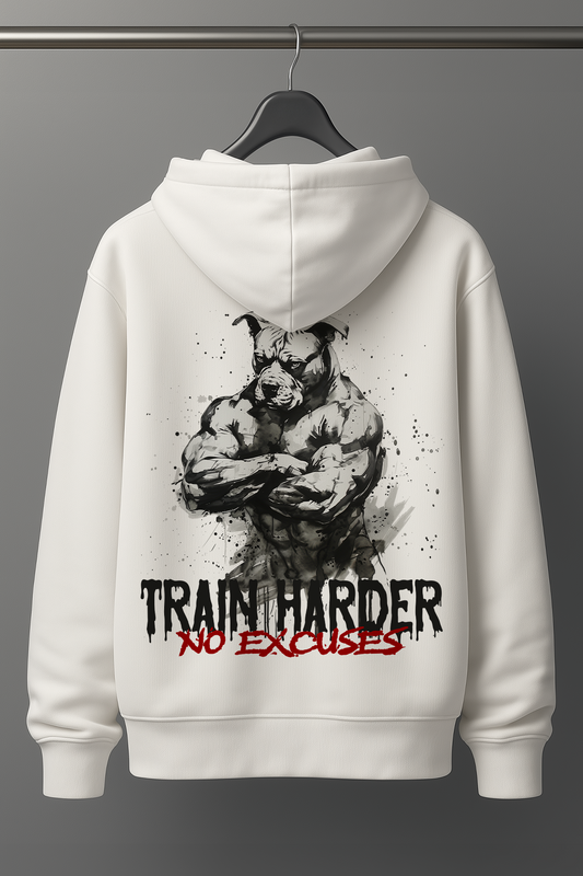 Der weiße Oversized Hoodie ist ideale für alle, die Bodybuilding, Kraftsport und Fitness mit Leidenschaft leben. Der lockere Schnitt bietet maximale Bewegungsfreiheit, perfekt für Brusttraining, Kreuzheben, Schulter-Workouts oder Kniebeugen. Der Hoodie hält dich warm beim Aufwärmen und sorgt für Komfort nach intensiven Trainingseinheiten. Ein Must-Have für den echten Gym-Lifestyle. Der Hoodie ist robust, sportlich und gleichzeitig stylisch. Damit bist du im Gym und auf der Straße ein echter Hingucker.