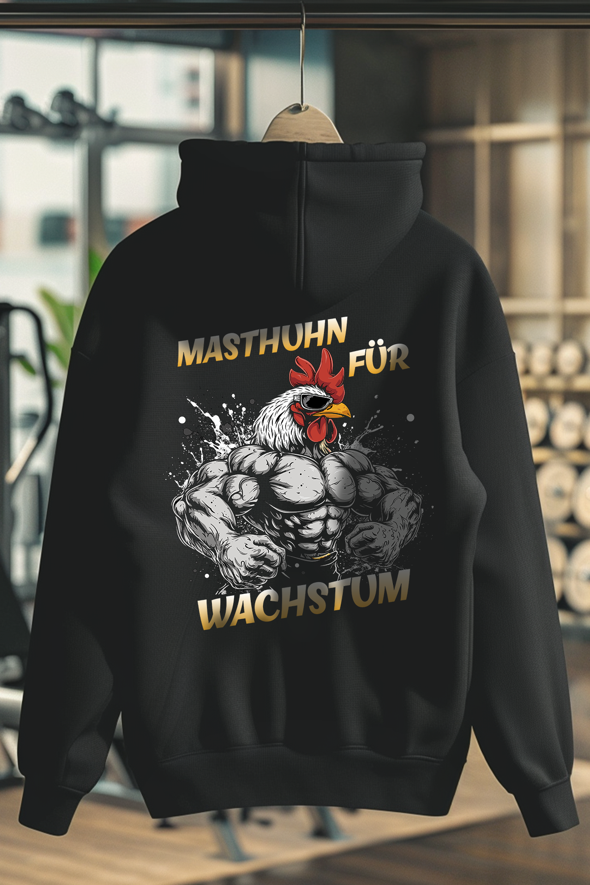 Oversized Hoodie in der Farbe Schwarz. Der Oversized Hoodie ist in den Größen XS bis 4XL erhältlich. Der Stoff ist aus Heavy Cotton und hat ein Gewicht von 380 GSM. Er besteht aus 80 % Baumwolle und 20 % Polyester. Der ideale Hoodie für alle Bodybuilder und Kraftsportler. Wir verwenden eine umweltfreundliche Verpackung.