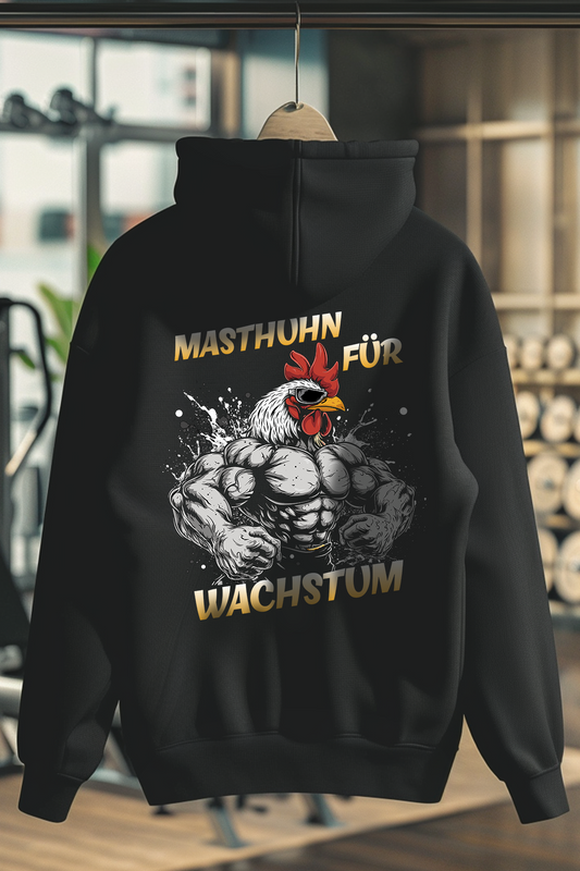 Oversized Hoodie in der Farbe Schwarz. Der Oversized Hoodie ist in den Größen XS bis 4XL erhältlich. Der Stoff ist aus Heavy Cotton und hat ein Gewicht von 380 GSM. Er besteht aus 80 % Baumwolle und 20 % Polyester. Der ideale Hoodie für alle Bodybuilder und Kraftsportler. Wir verwenden eine umweltfreundliche Verpackung.
